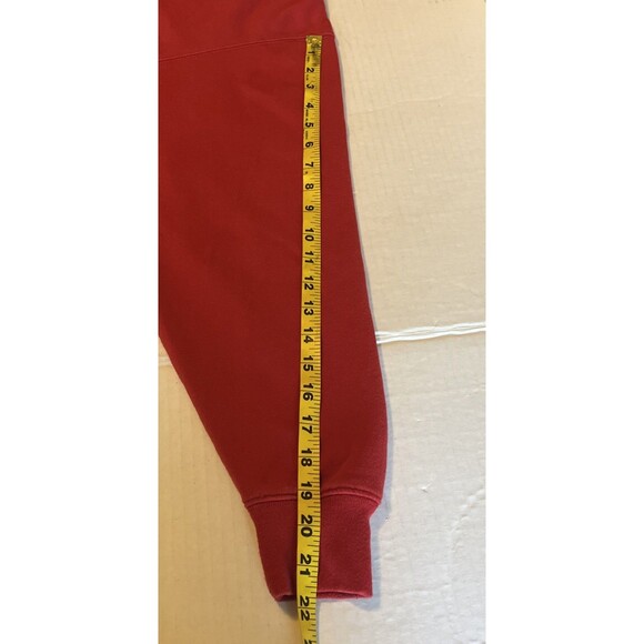 M&C Sportswear Sweatshirt Women’s 1X Red Embroidered Santa Puppy Double Collar - Picture 9 of 10